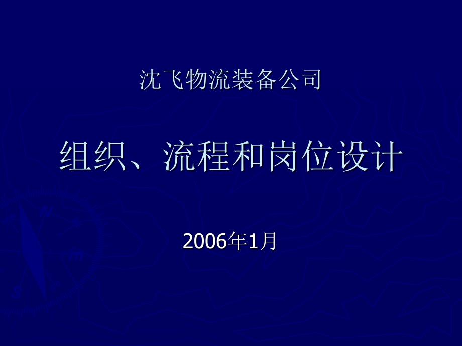 物流组织流程和岗位设计课件_第1页