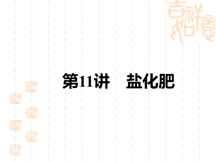 初中中考化学复习课件-中考教材解读-第11讲-盐-化肥_第1页