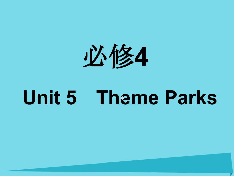 2019年高考英语一轮复习Unit5ThemeParks课件4_第1页