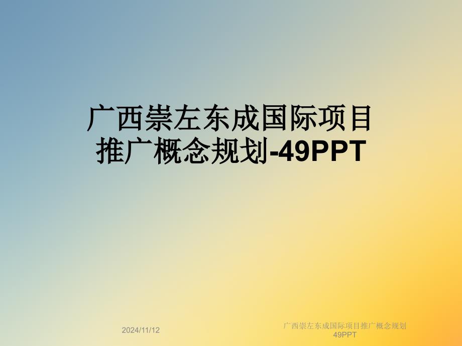 广西XX国际项目推广概念规划49课件_第1页