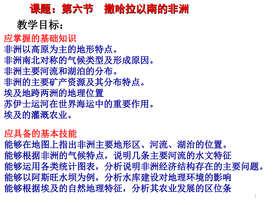 11撒哈拉以南的非洲课件_第1页