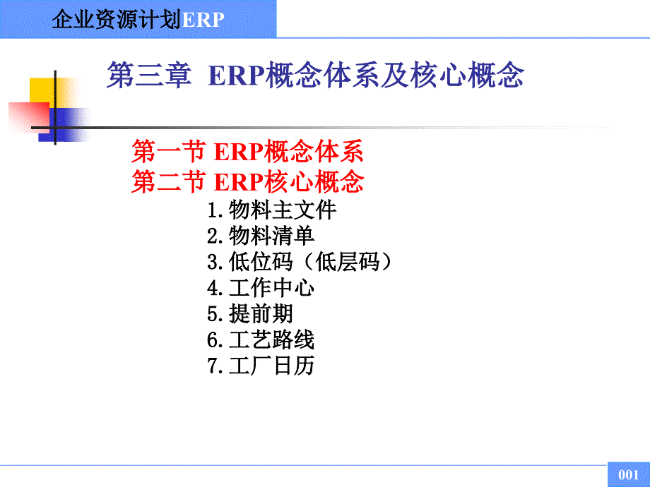 ERP第三章-ERP概念体系及核心概念(08-09-18)课件_第1页