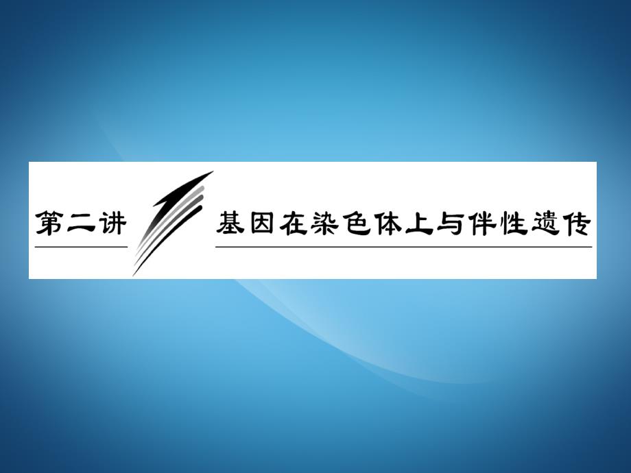 22《基因在染色体上和伴性遗传》复习课件_第1页