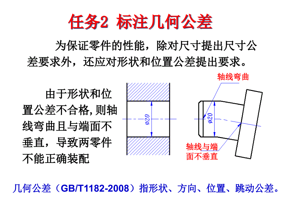 机械制图——标注几何公差;标注零件表面结构要求课件_第1页