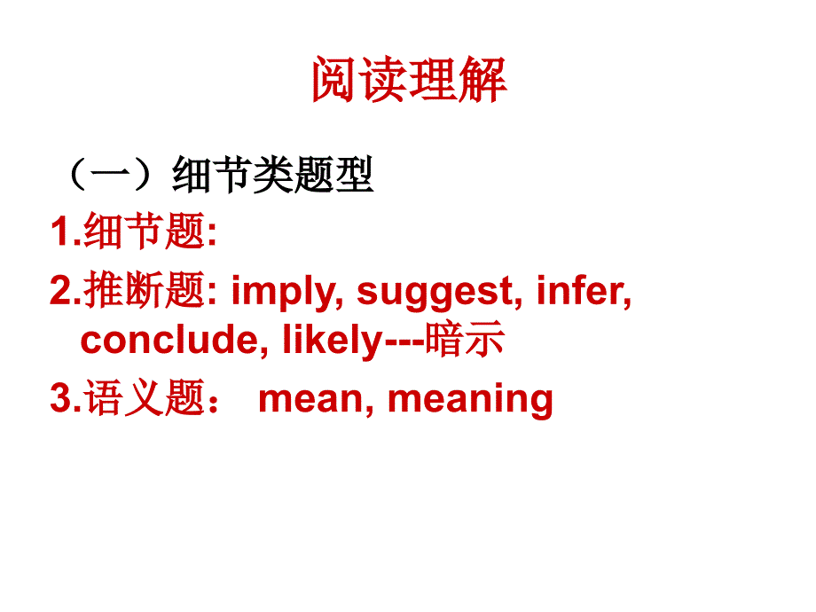 大學英語四級閱讀理解命題規(guī)律_第1頁