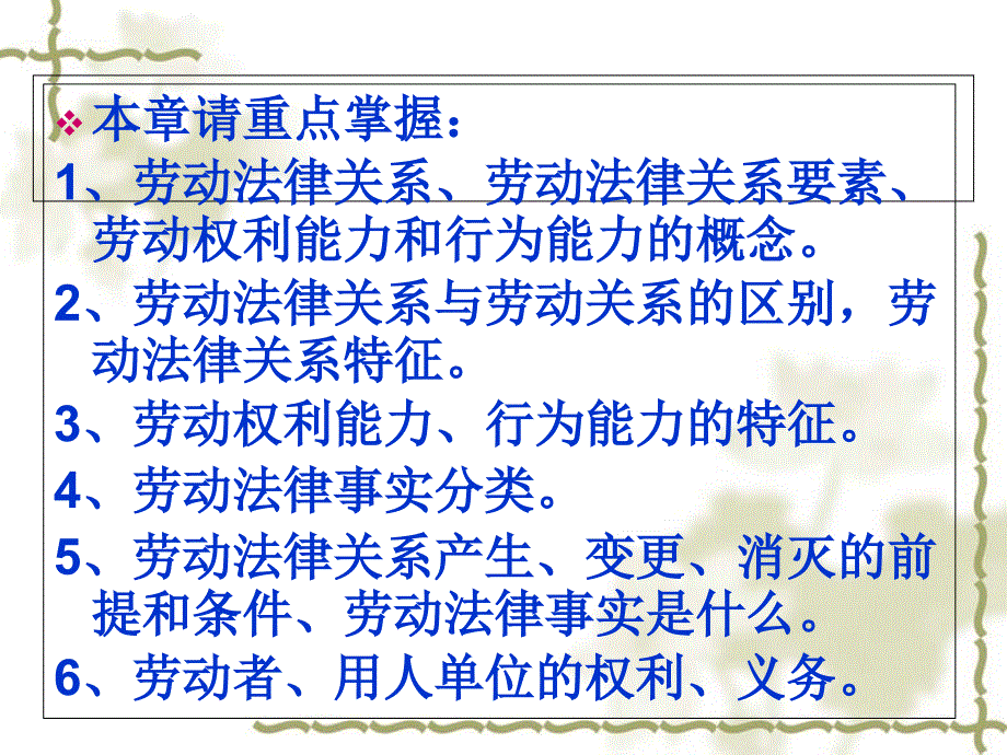 劳动法——劳动法律关系2_第1页