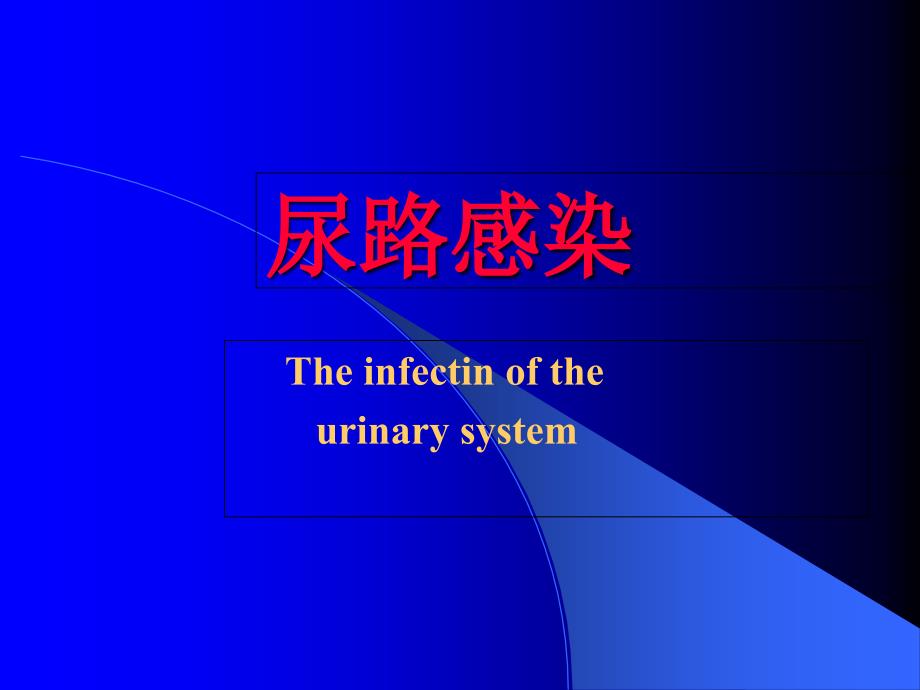 泌尿系感染课件_第1页